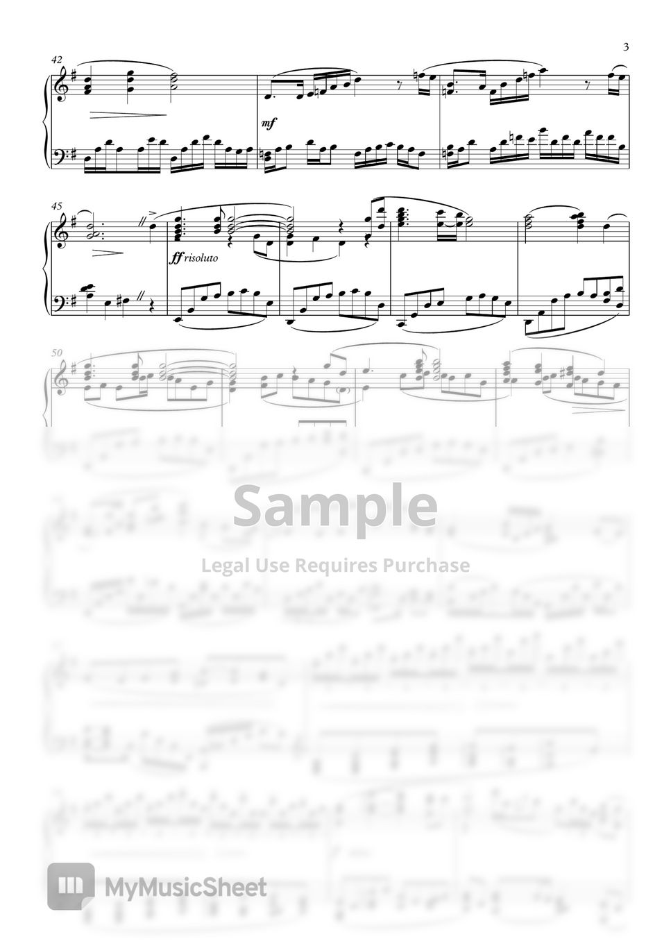 Keiichi Okabe - Emil/Sacrifice (Piano Arrangement) ピアノ楽譜PDF