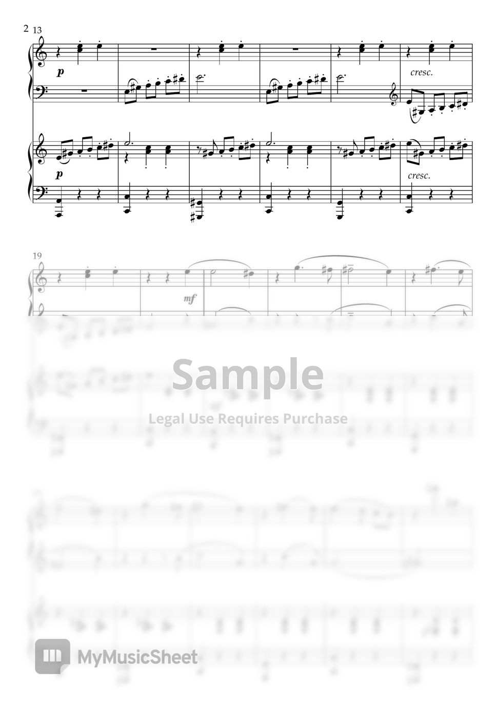 Khachaturian Waltz (피아노연탄곡 4hands) Sheets by Hyunju Jung