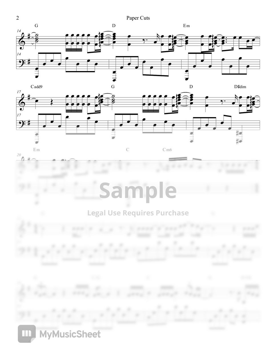 EXO CBX 'Paper Cuts' with Chords Sheet