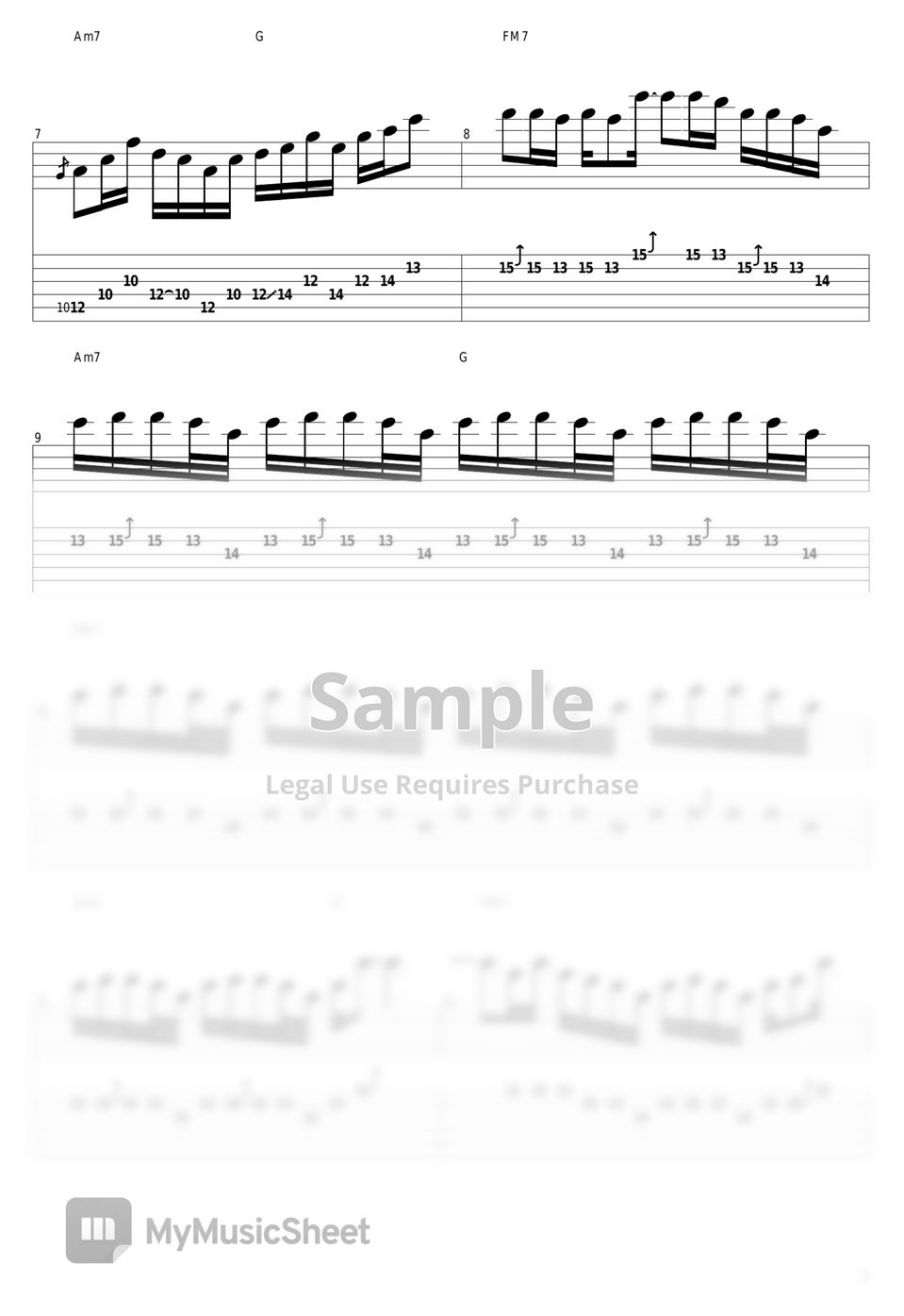 Led Zeppelin Stairway To Heaven (guitar solo) Tab + 1staff by guitar cover with tab