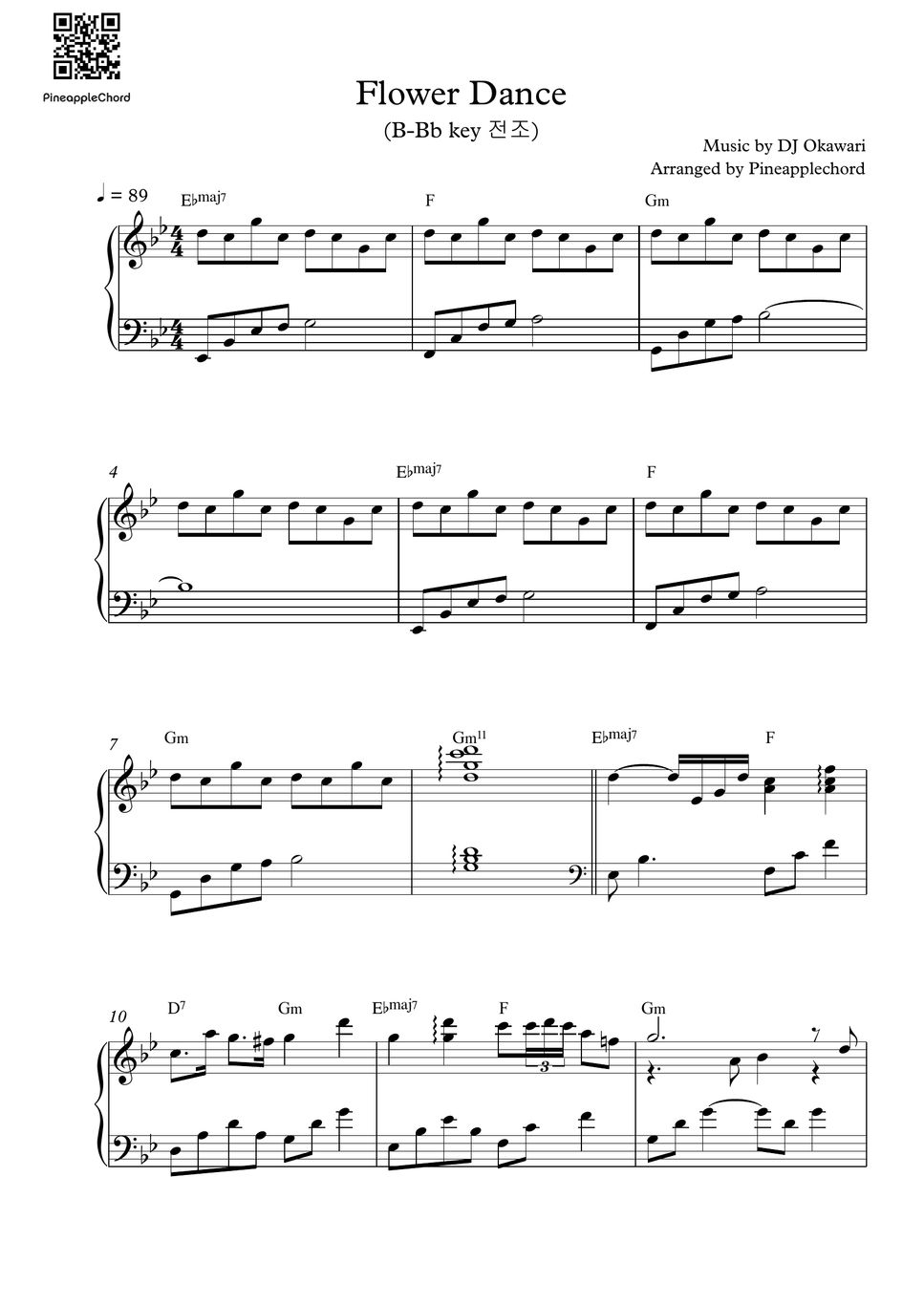dj-okawari-flower-dance-pop-arranged-sheets-by-pineapplechord