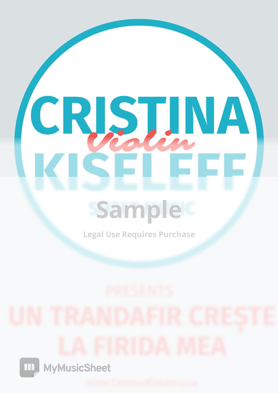 За окном черемуха колышется - Un Trandafir Creste La Firida Mea (For Violin Solo) by Cristina Kiseleff