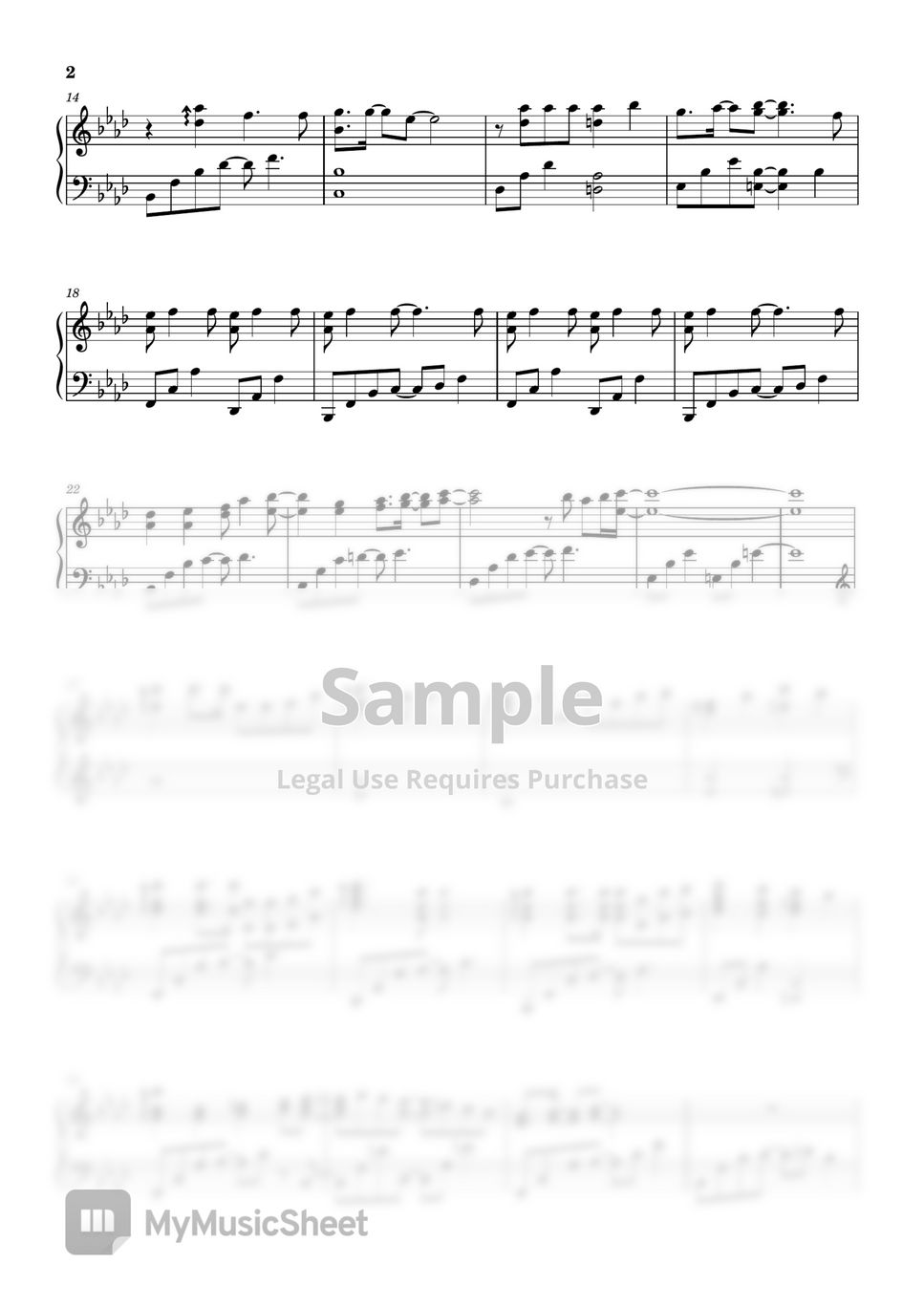 mermaid-melody-ost-super-love-songs-sheets-by-yummtaeng