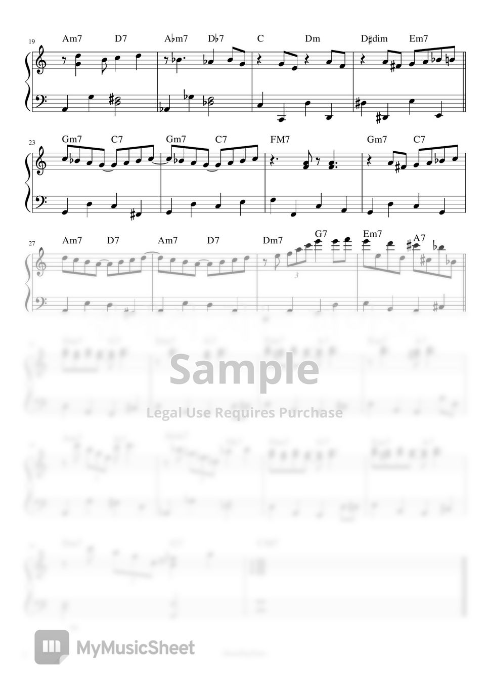 Duke Ellington - Satin Doll (Easy Jazz Piano) by 집에서치는피아노