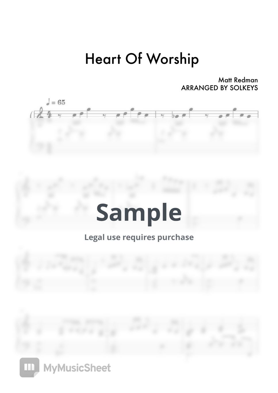 Matt Redman - Heart Of Worship by SolKeys