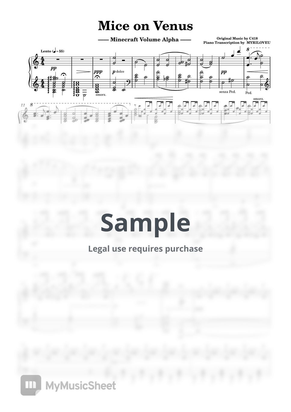 Minecraft - Mice on Venus - C418 by MYRILOVEU