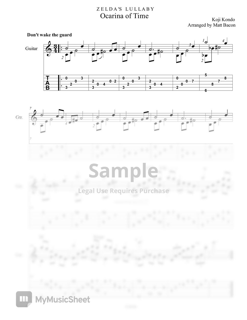 Zelda's Lullaby - Tuba Solo Sheet music for Tuba (Solo)