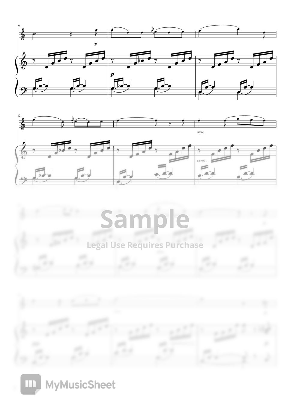 Mendelssohn - Auf Flügeln des Gesanges (C・piano&inst) by pfkaori