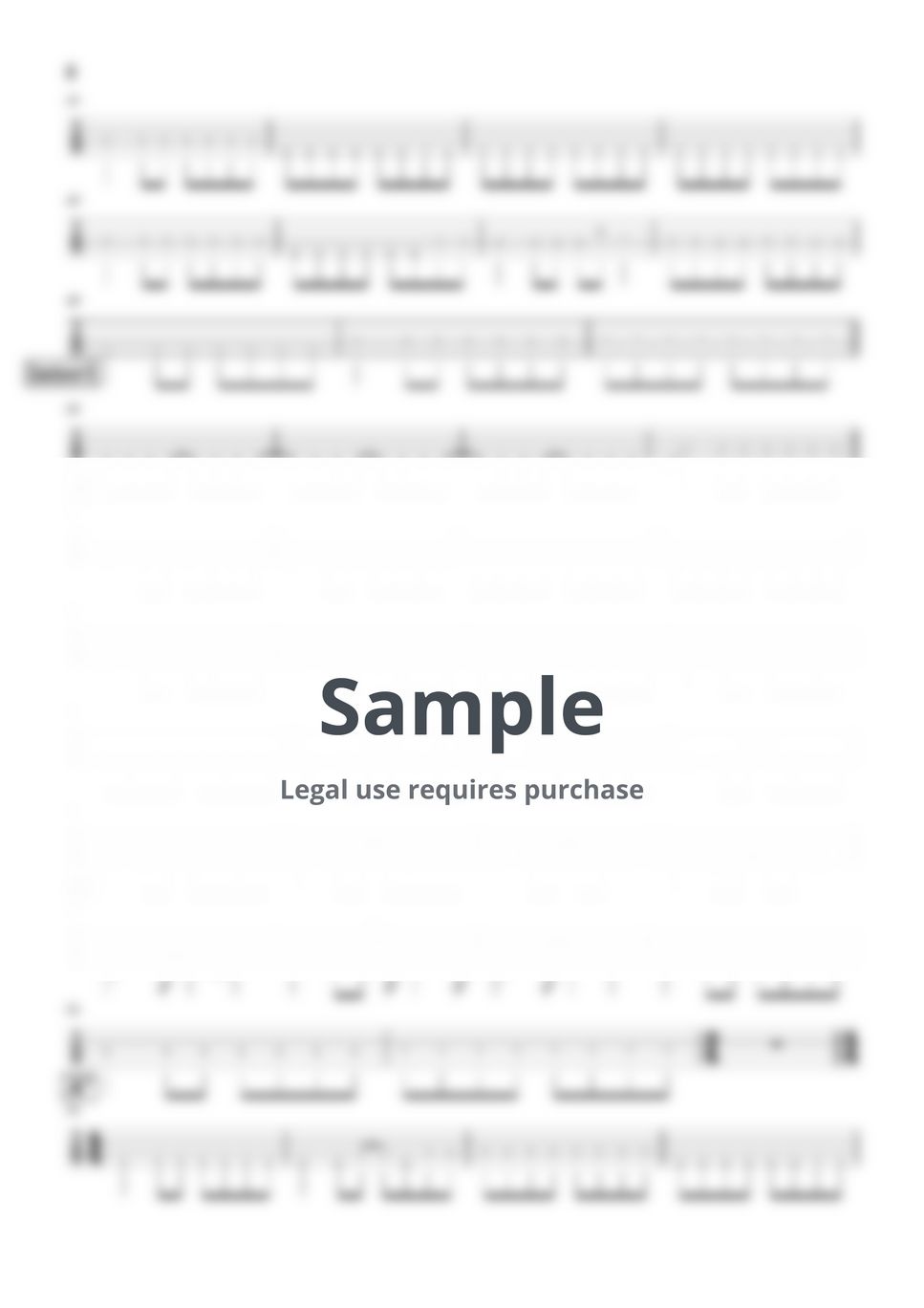 LOOSELY - 旅人 (『ベースTAB譜』4弦ベース対応) by 箱譜屋