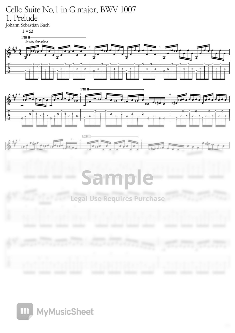 Johann Sebastian Bach - Cello Suite No.1 in G major, BWV 1007 1. Prelude by WOORAM
