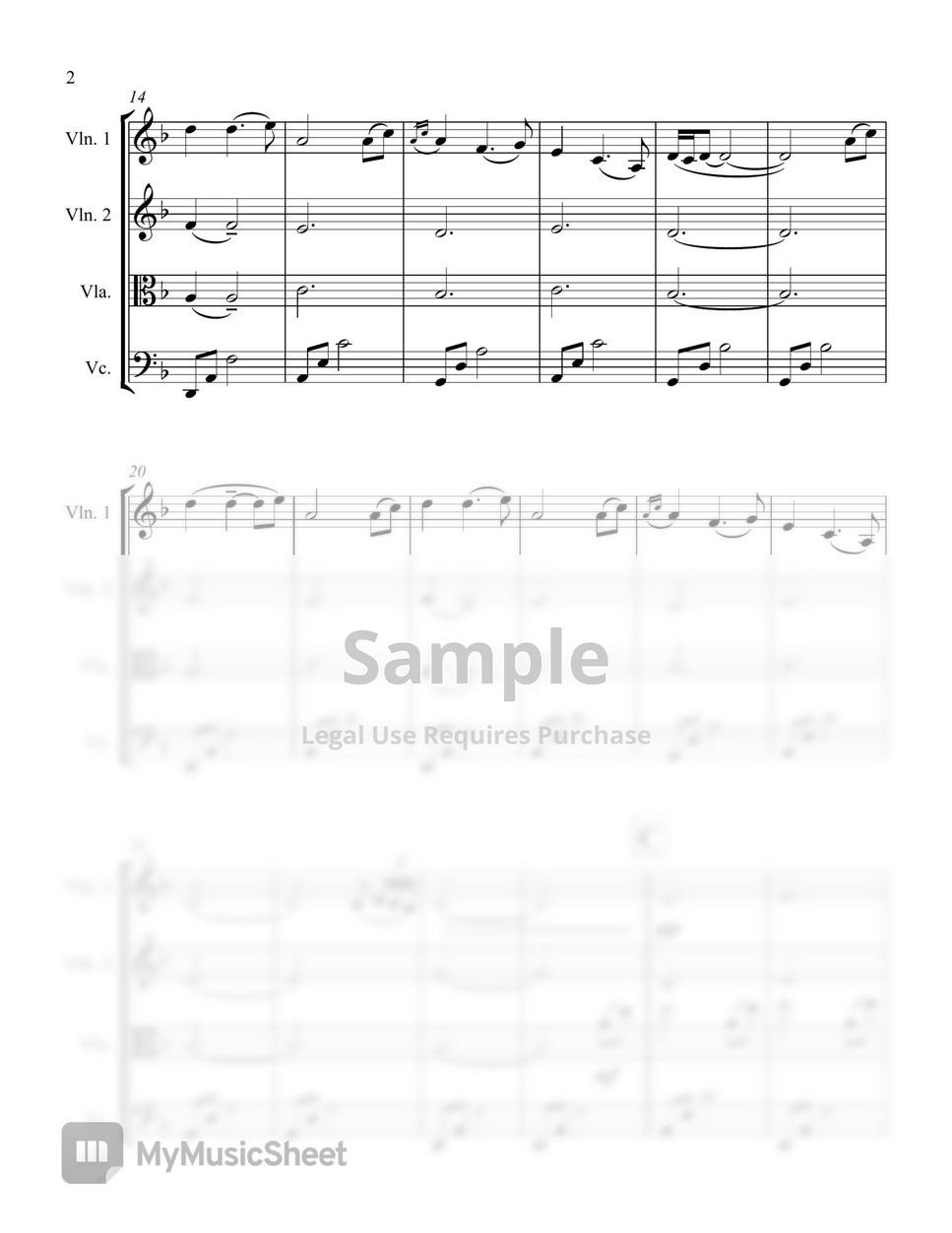Secret Garden - Nocturne(Secret Garden) for String Quartet by Hai Mai