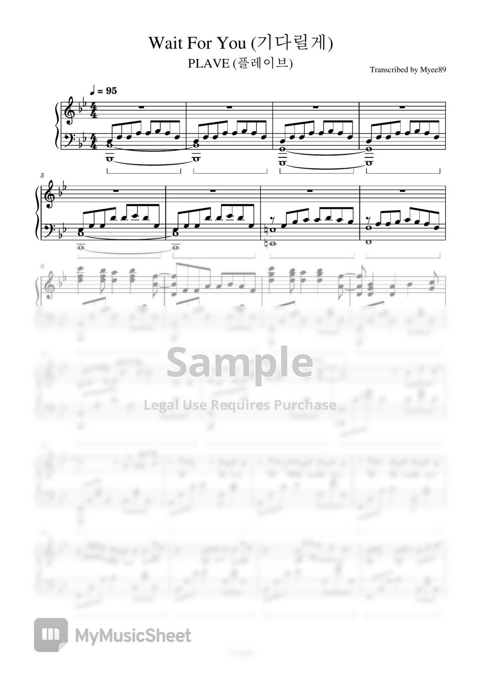 PLAVE Wait For You Sheets By Myee89
