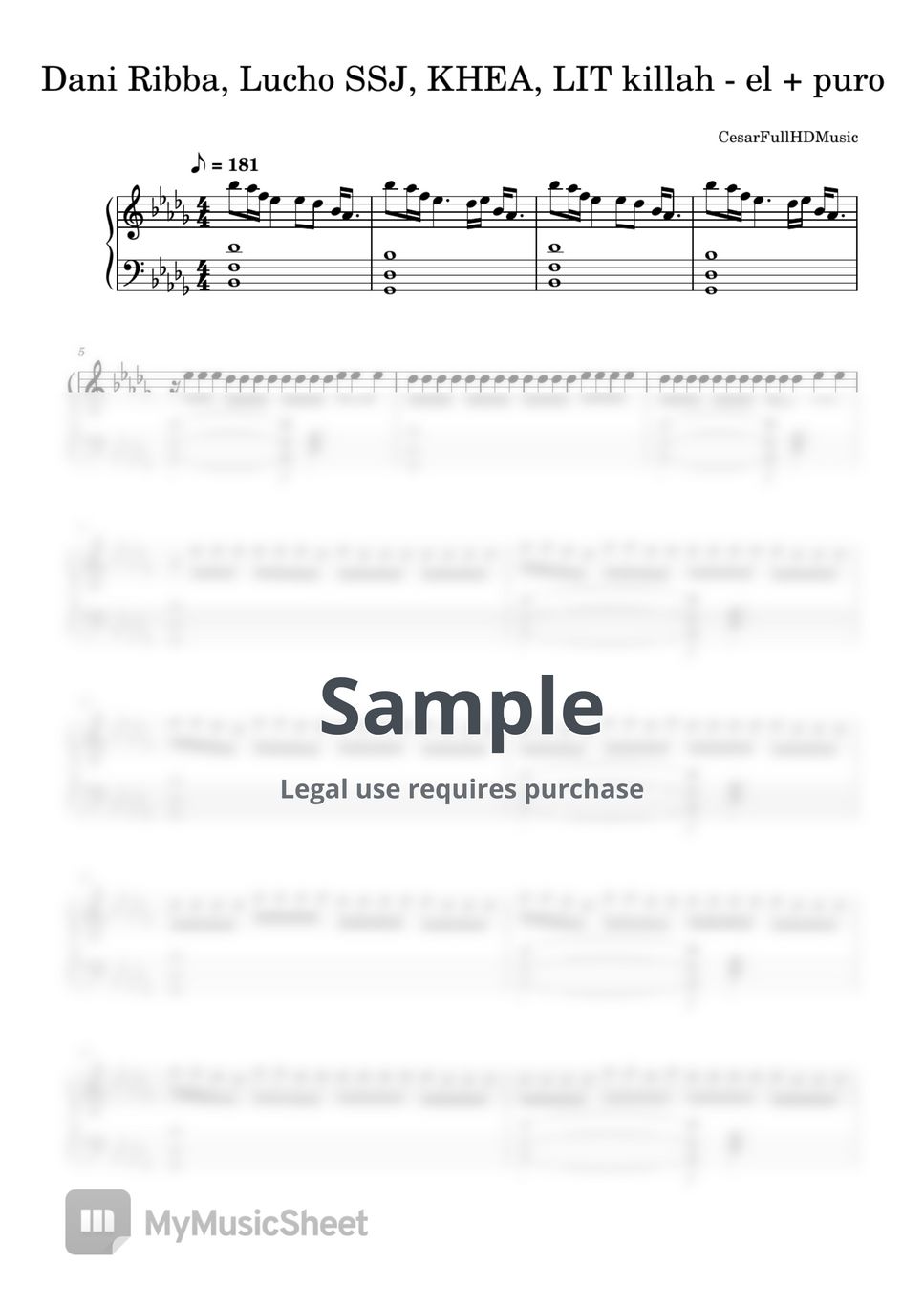 Dani Ribba, Lucho SSJ, KHEA, LIT killah - el + puro