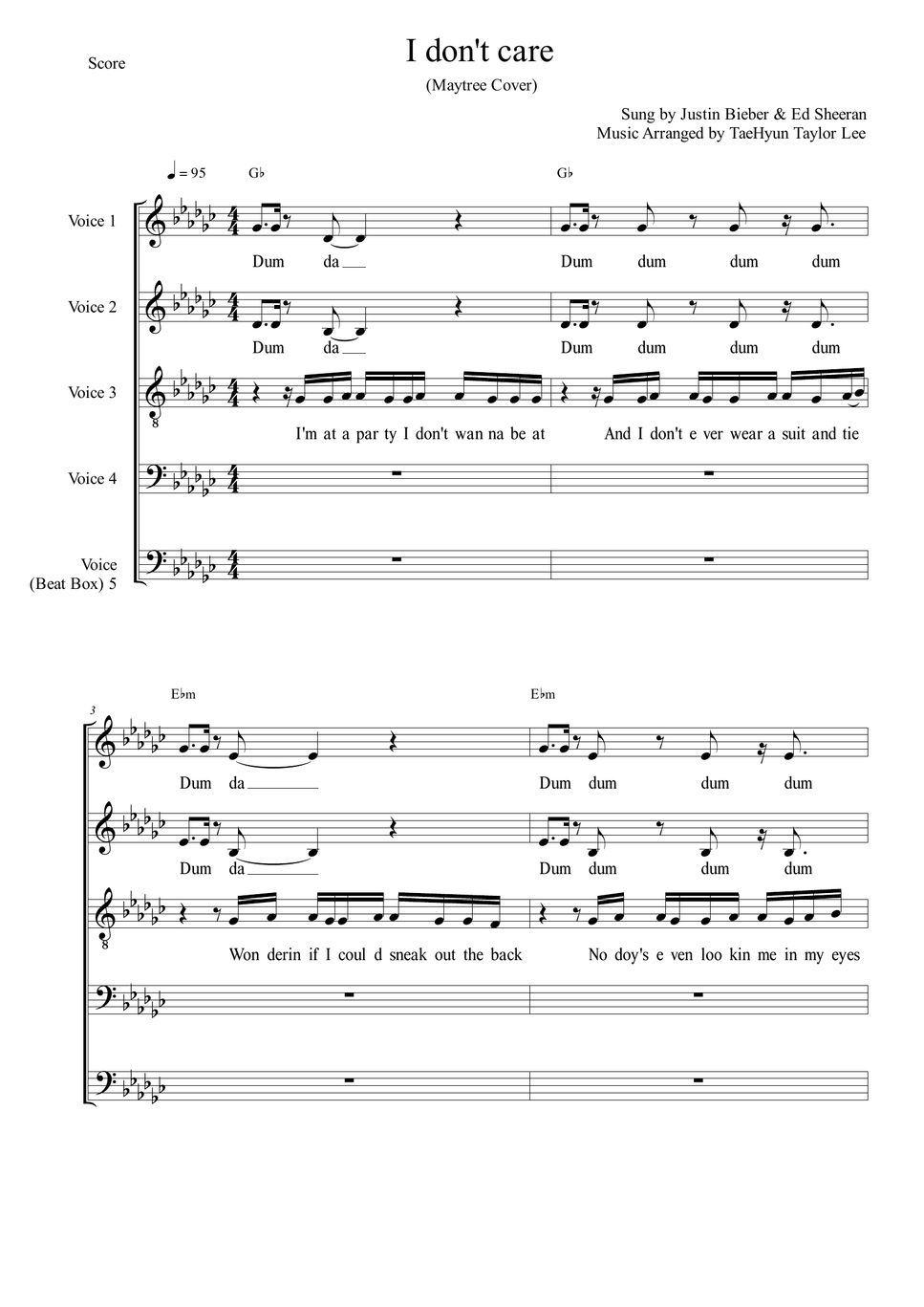 justine-bieber-i-don-t-care-sheet-by-taehyun-taylor-lee