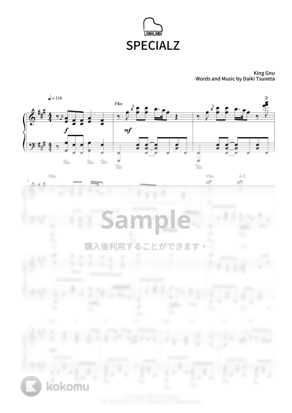 King Gnu - SPECIALZ by CANACANA family