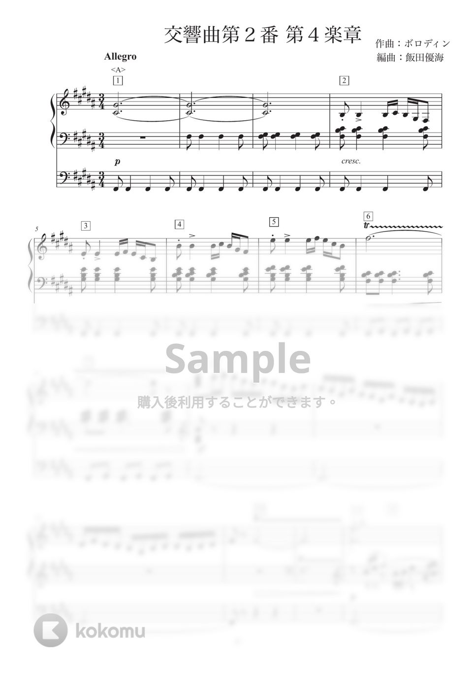 ボロディン - 交響曲第２番 第４楽章 by 飯田優海
