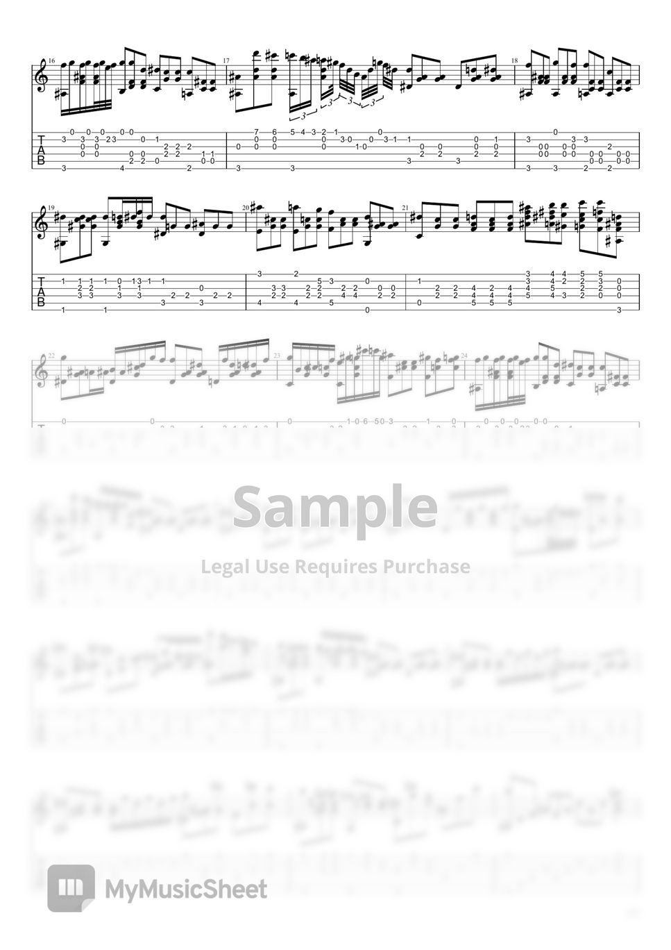 Frederic Chopin Nocturne in E Flat Major (Fingerstyle) 악보