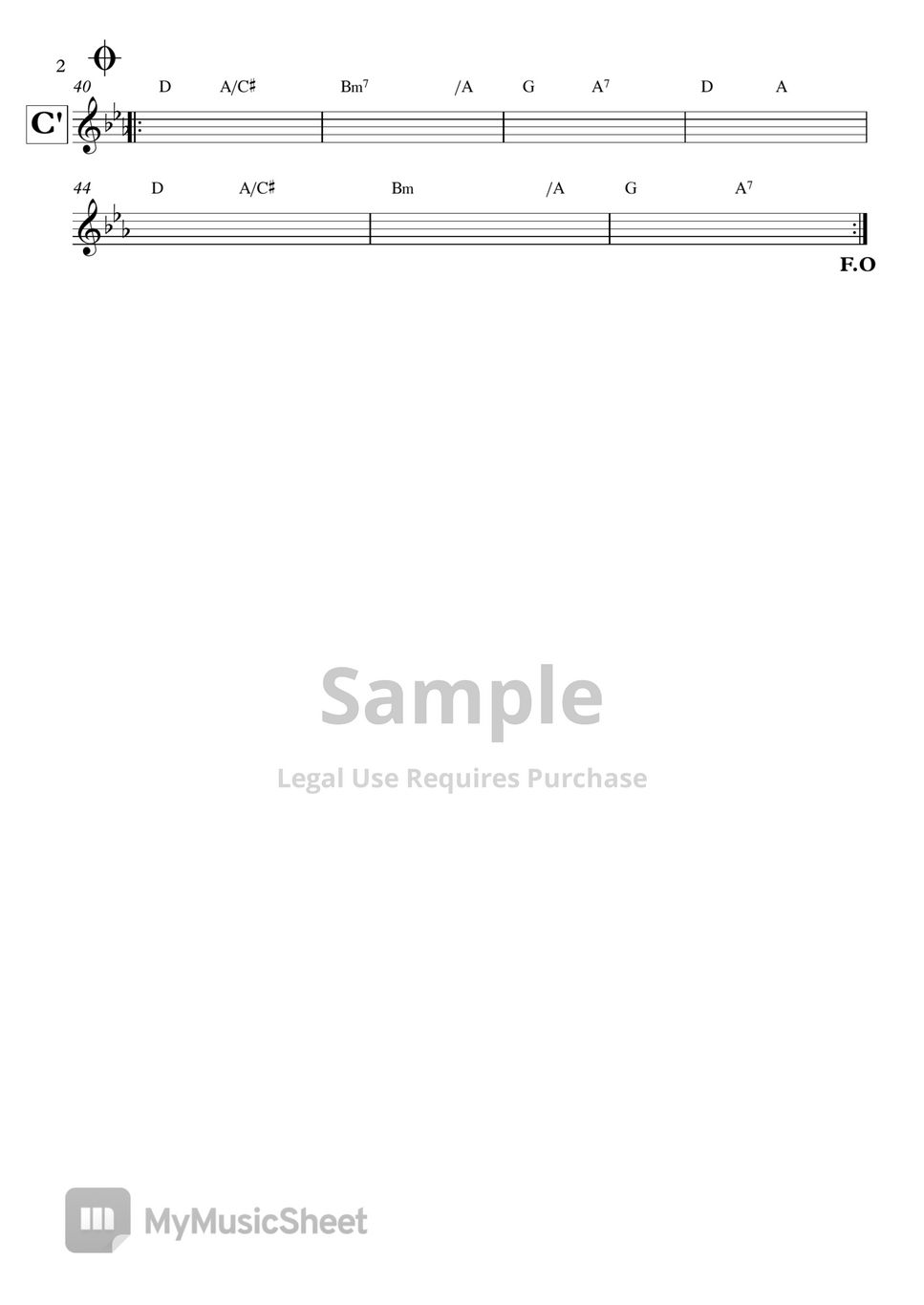서울의 달(랄라스윗G key) 악보