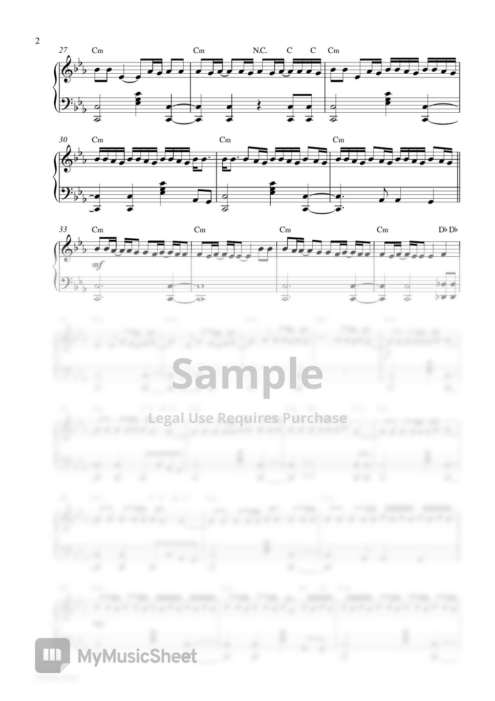 Agust D (SUGA) - Haegeum (Piano Sheet) by Pianella Piano
