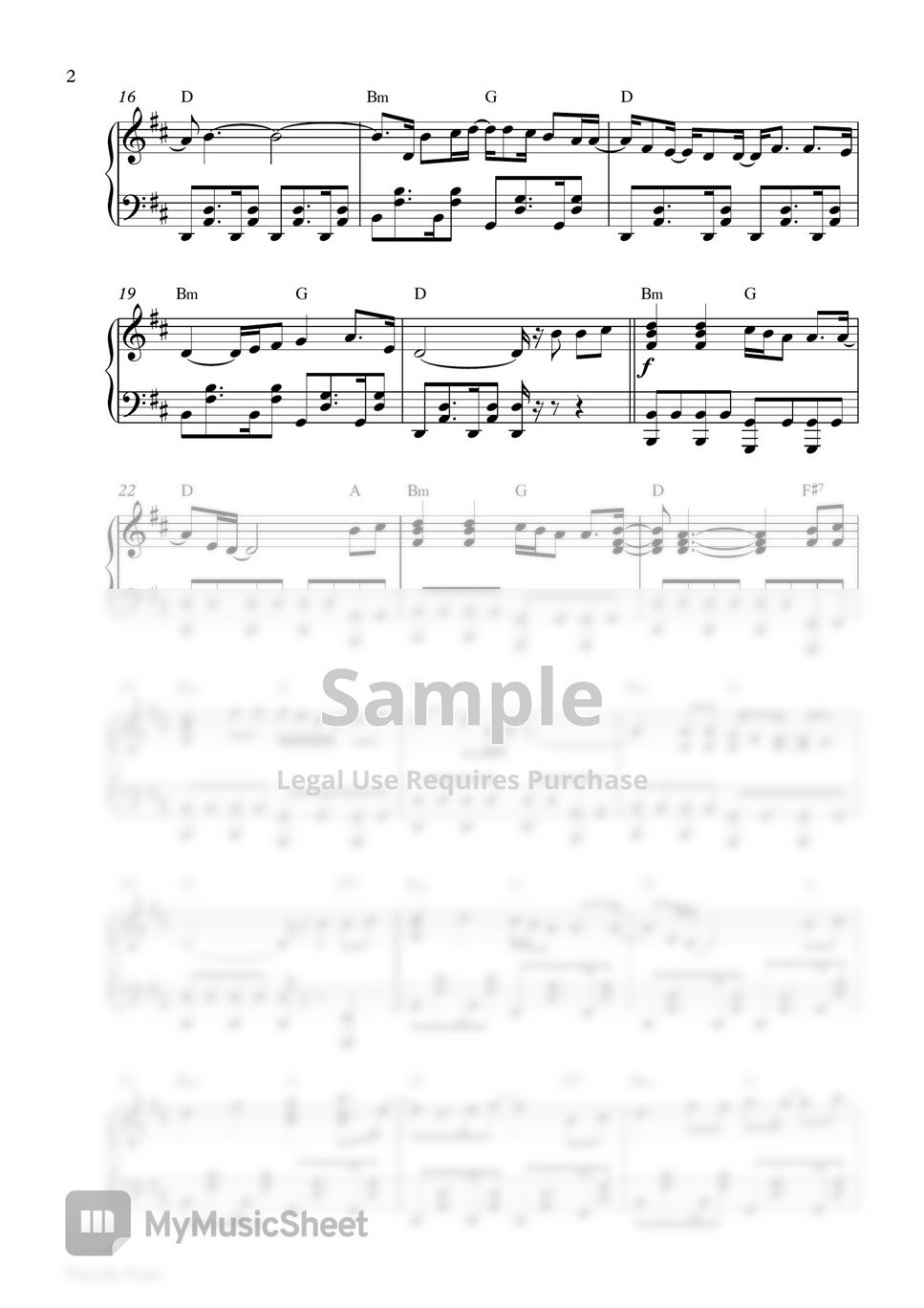 Avicii - Wake Me Up (Piano Sheet) by Pianella Piano