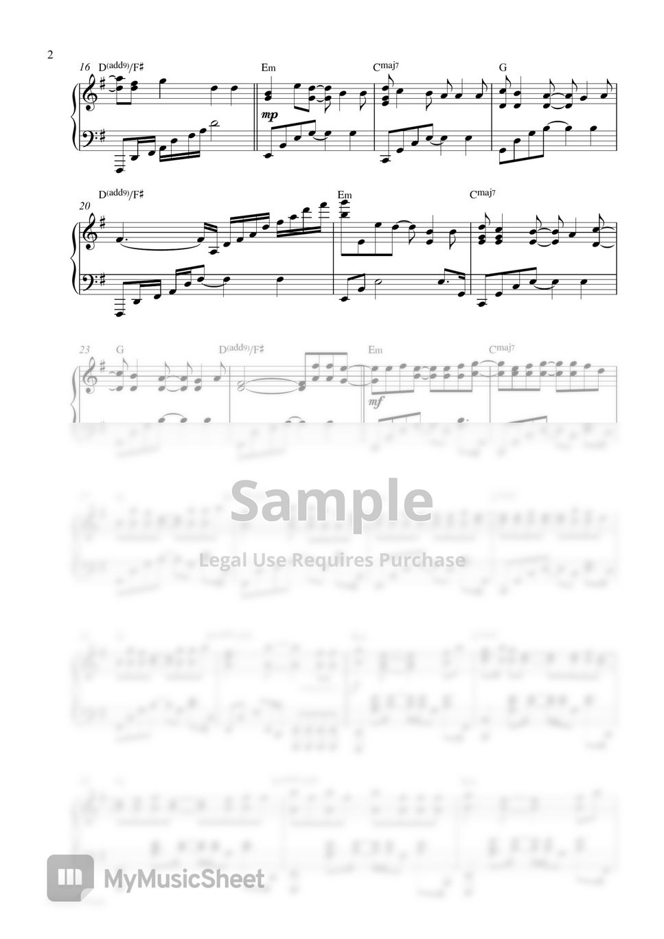 The Cranberries - Zombie (Piano Sheet) by Pianella Piano
