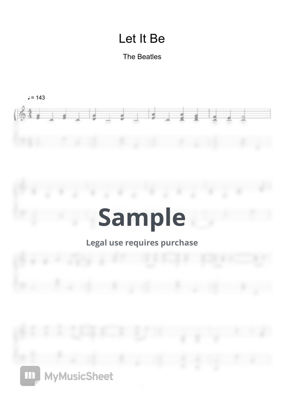 The Beatles Let It Be Sheet Music Midi Sheets By Sayu