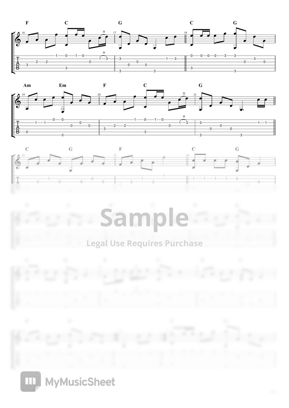 Westlife (Fingerstyle Guitar Cover) Beautiful In White Sheets by