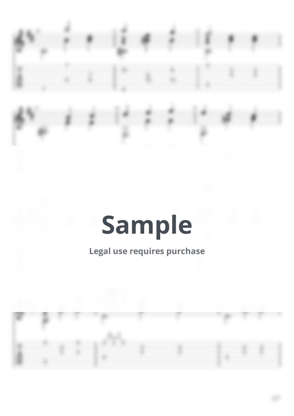 Genshin Impact Le Souvenir avec le crepuscule (Fingerstyle) Sheets by u3danchou