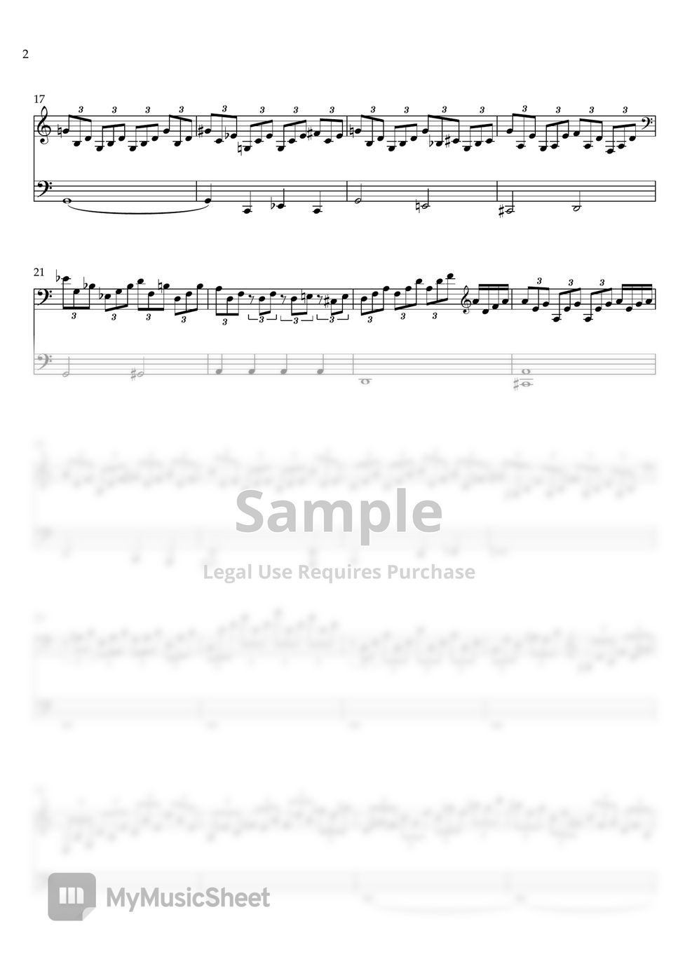 Beethoven - Moonlight Sonata (Easy Version) by C Piano