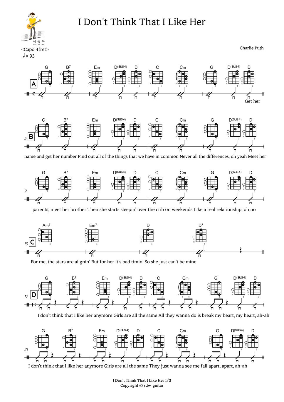 charlie-puth-i-don-t-think-that-i-like-her-guitar-tab-by