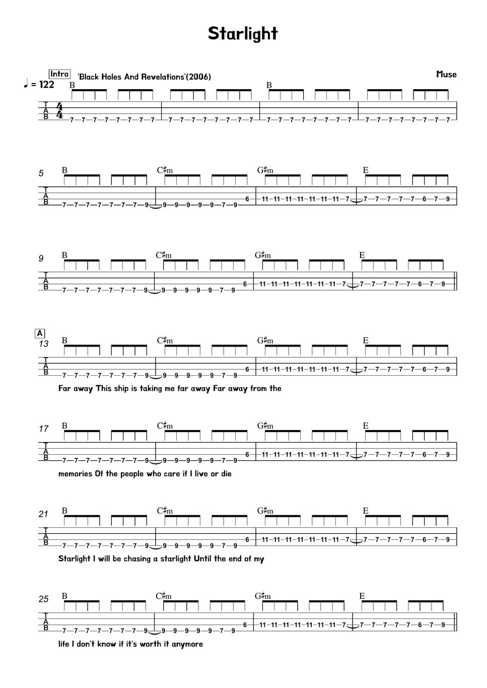 Muse - Starlight Sheets by 김미(Kimme)