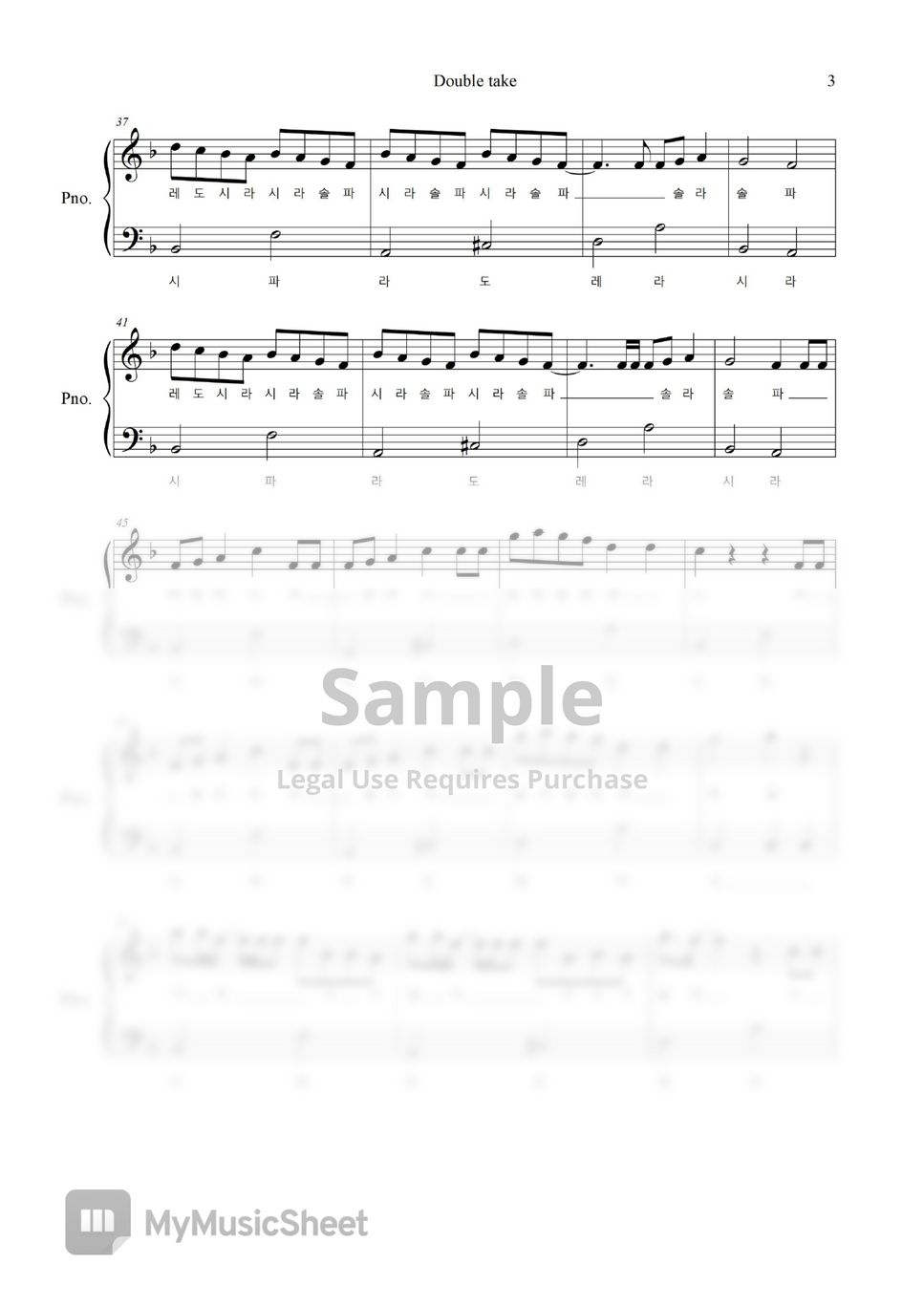 Double take – dhurv Sheet music for Piano (Solo) Easy