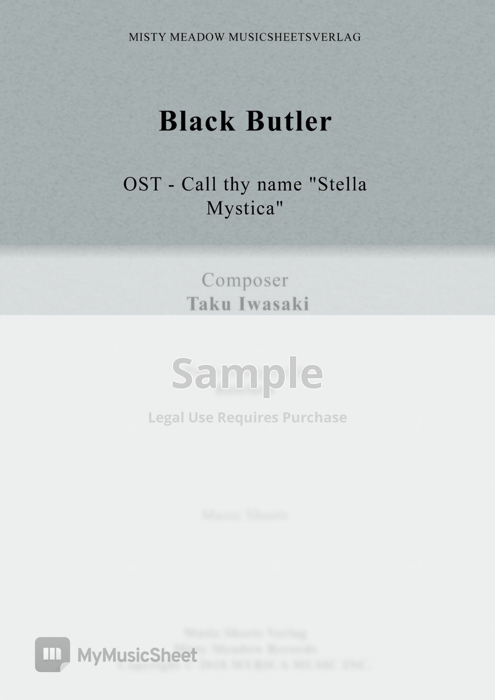 Taku Iwasaki / Kayo Ishu - Black Butler OST - Call thy name "Stella Mystica" (Angela Paul) by Rolelush