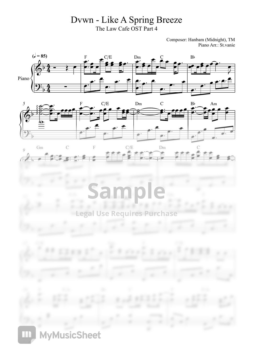 dvwn-i-m-in-love-with-you-the-law-cafe-ost-sheets-by-st-vanie
