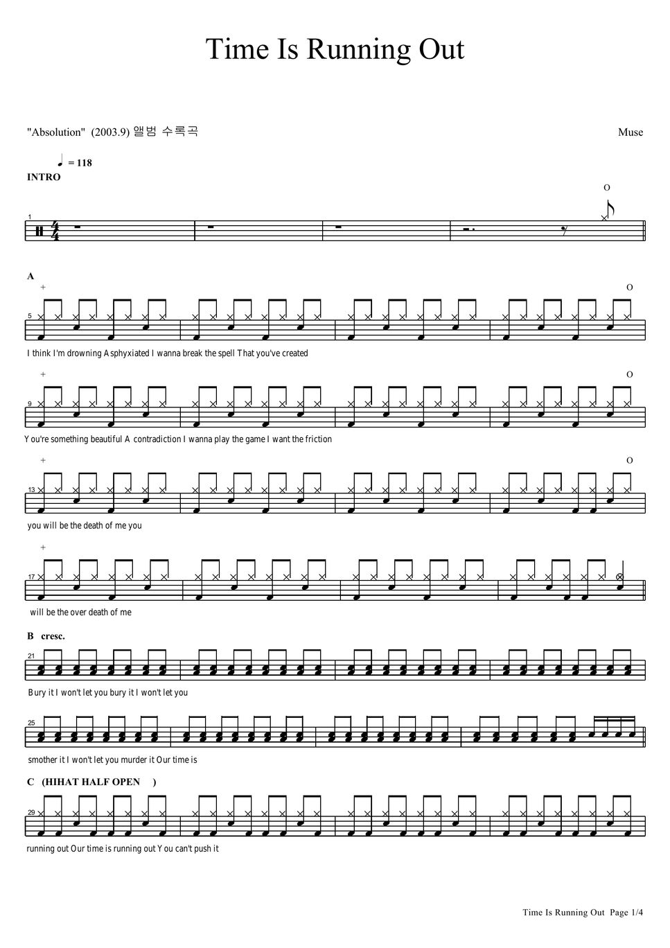 muse-time-is-running-out-hoja-by-copydrum