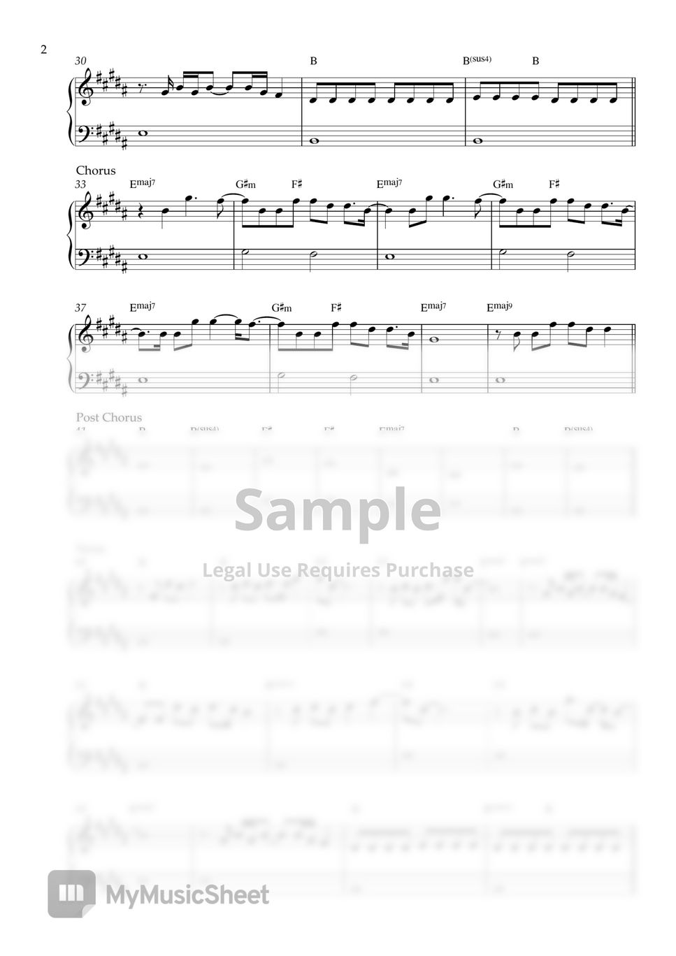 Coldplay - Yellow (EASY Piano Sheet) by Pianella Piano