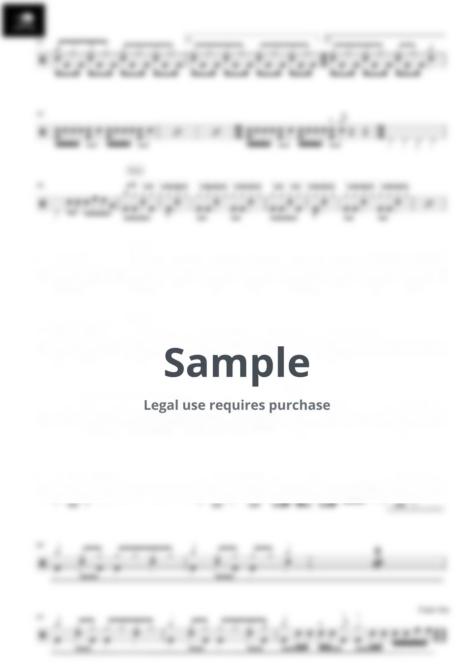 ghost of you drum sheet music