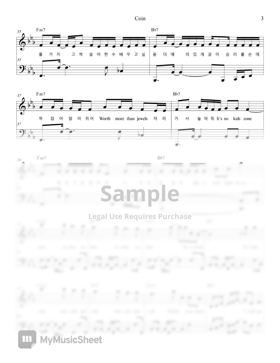 IU(아이유) - Coin(코인) (Easy Version) by ChansMusic