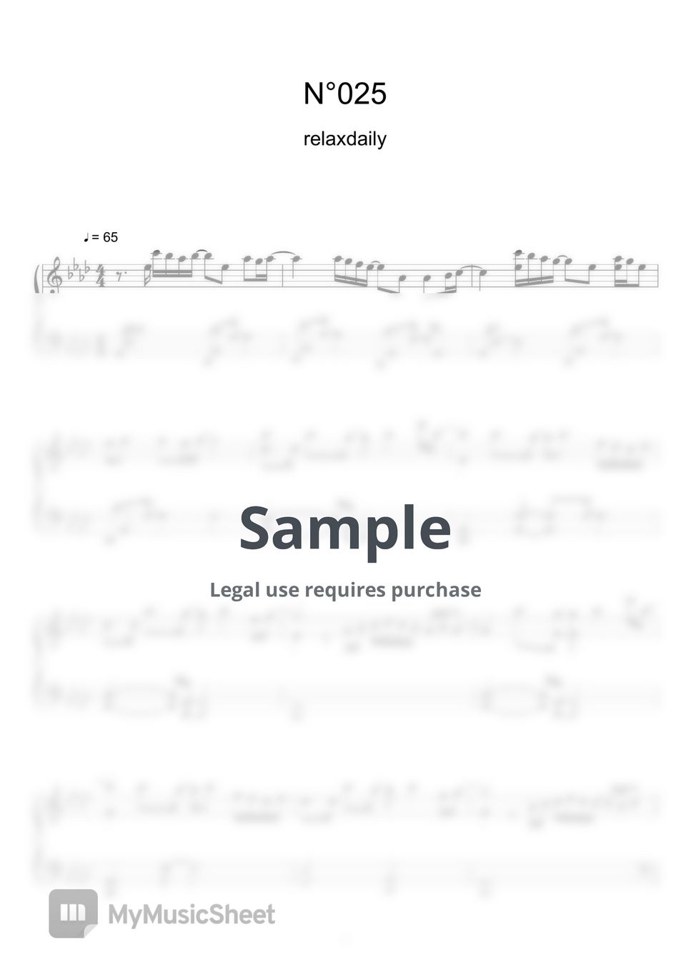 Relaxdaily n 025 sheet music midi sheets by sayu