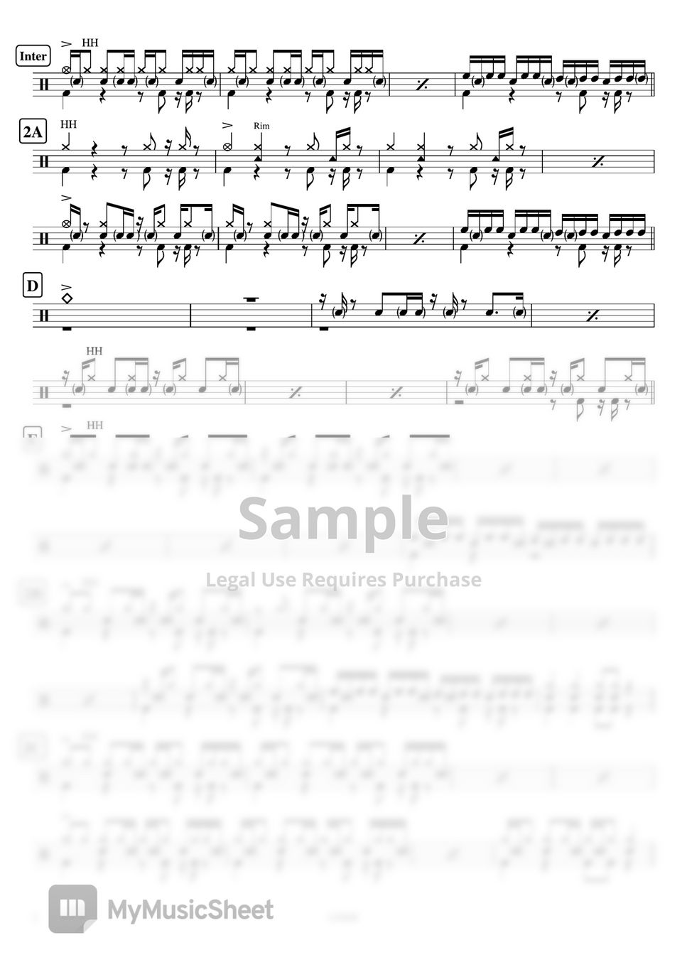 kenshi-yonezu-loser-helaian-by-cookai-s-j-pop-drum-sheet-music
