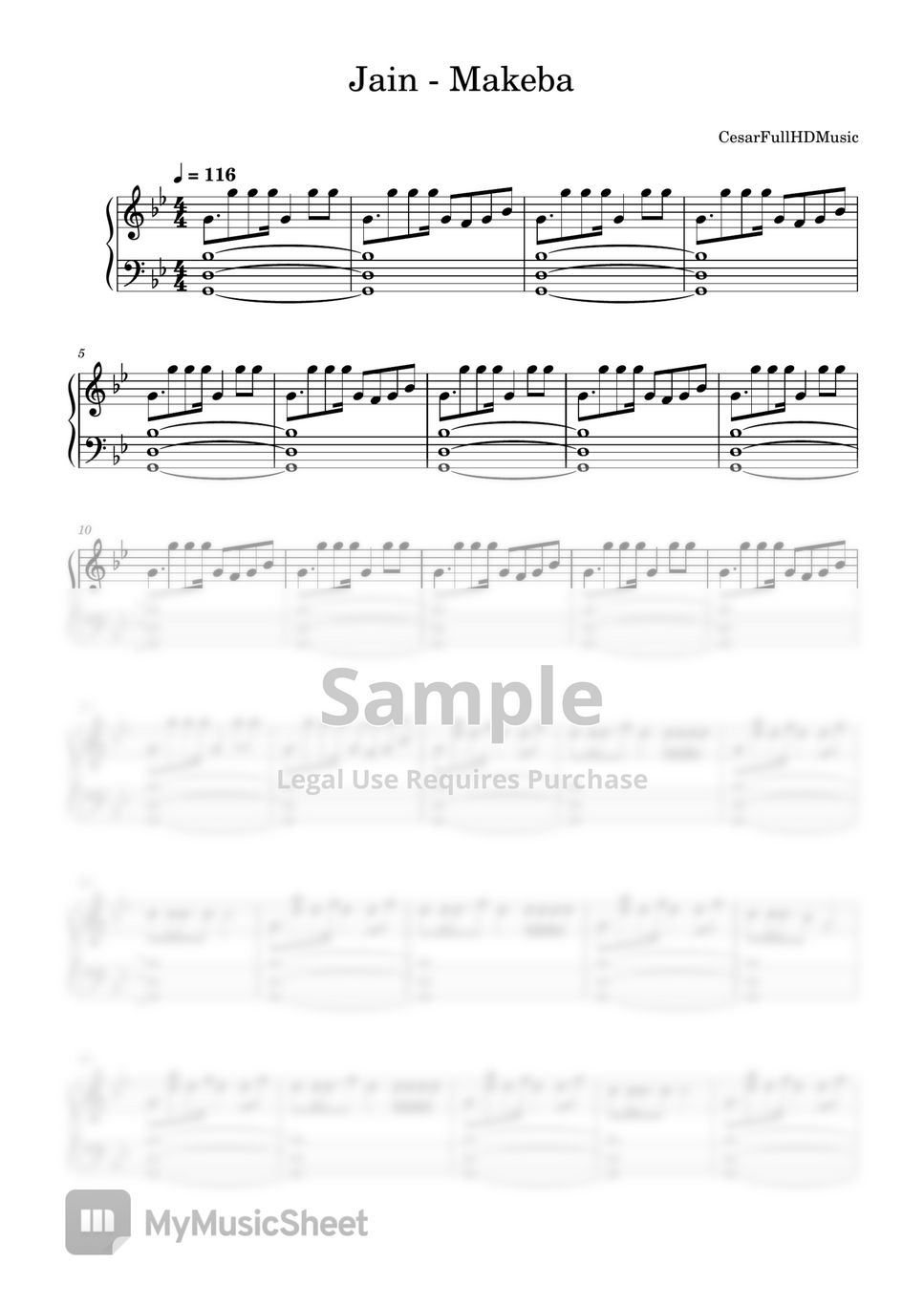 Jain Makeba نوتة