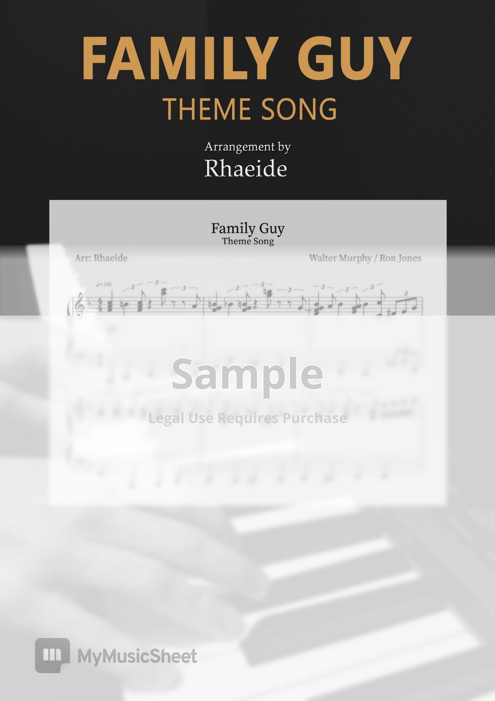 Family Guy Theme Song Sheets by Rhaeide