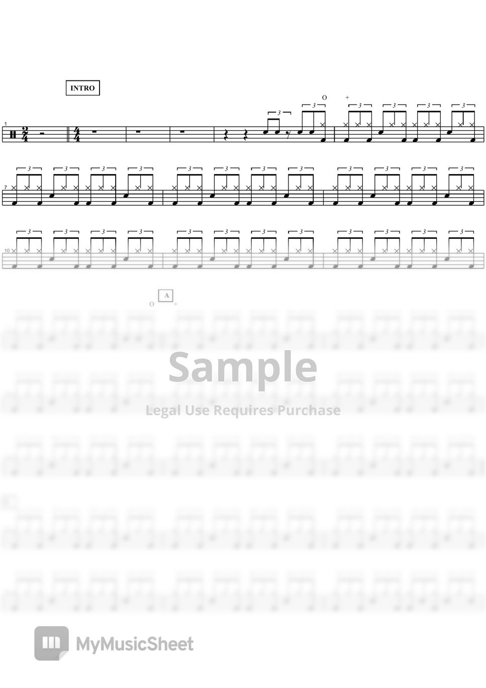 Everybody Wants to Rule the World - Tears for Fears - Drum Sheet Music