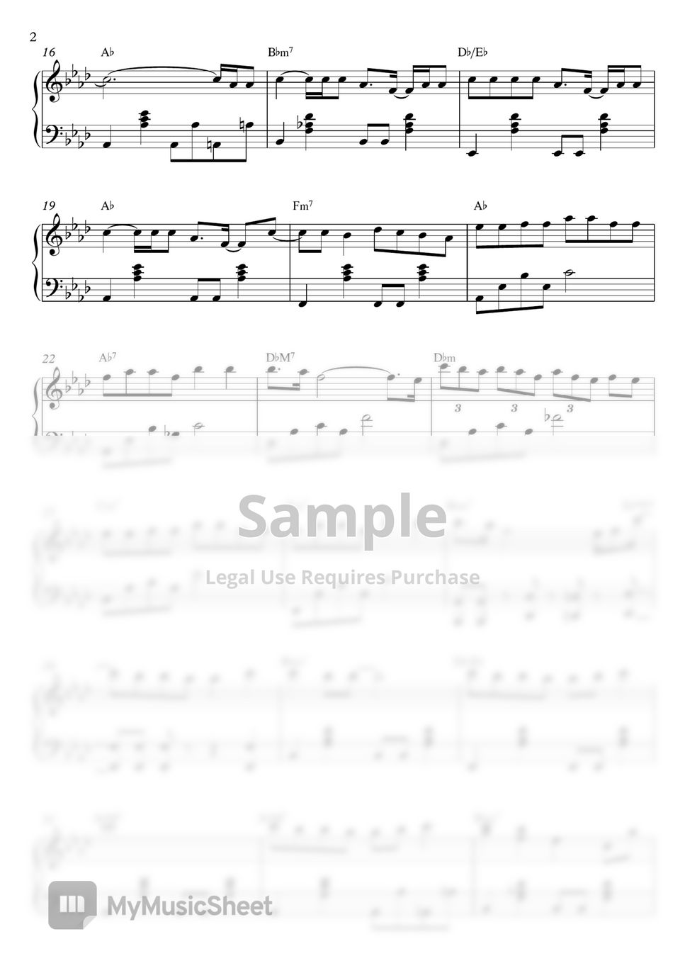 Taeyeon weedend sheets by sweetpiano