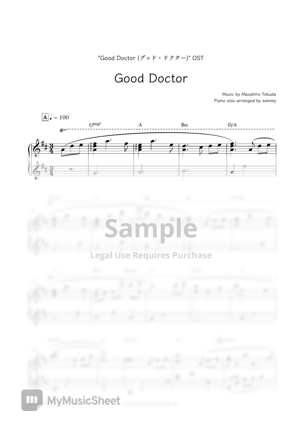 japanese-tv-series-good-doctor-ost-good-doctor-sheets-by