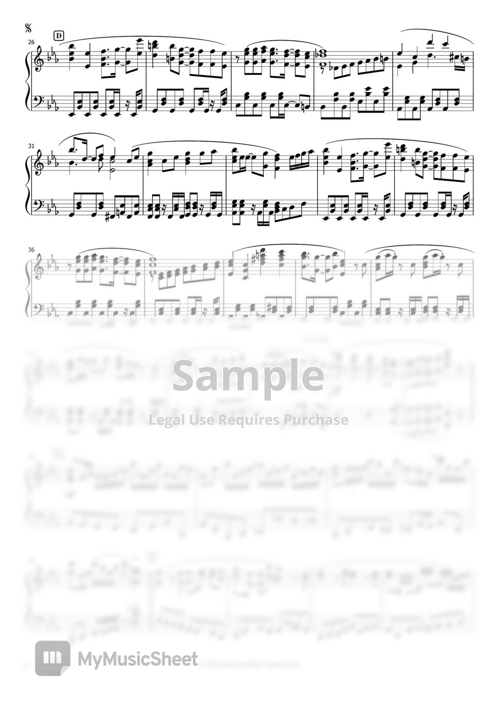 Bokutachi wa Benkyou ga Dekinai OP Sheet music for Piano (Solo