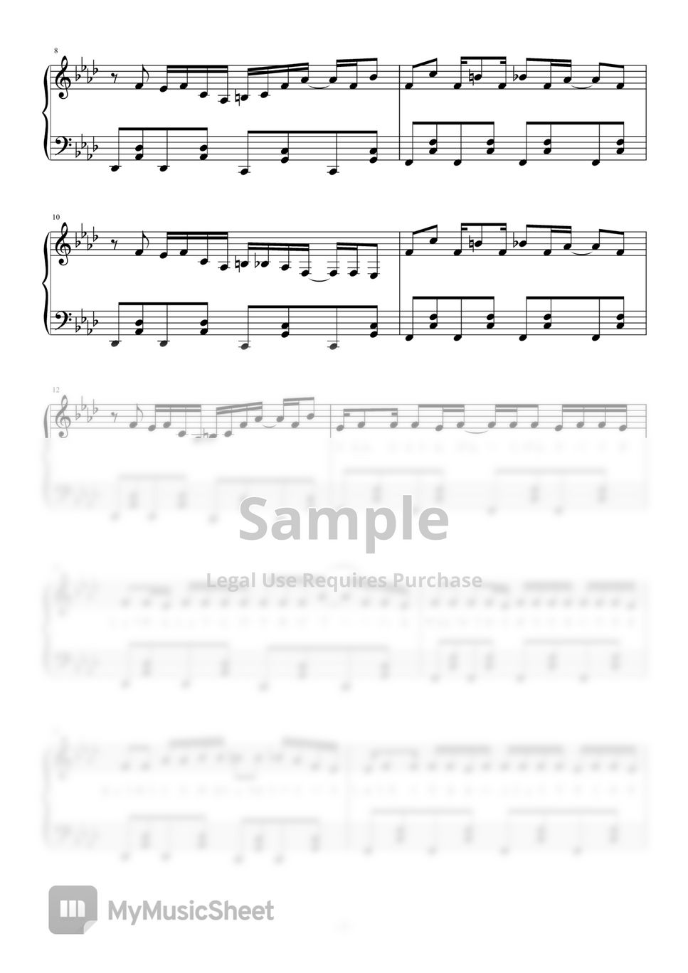 れるりり(rerulili) - 《脳漿炸裂ガール》 ｜ 經典V家傳說曲 / piano sheet by maboroshi