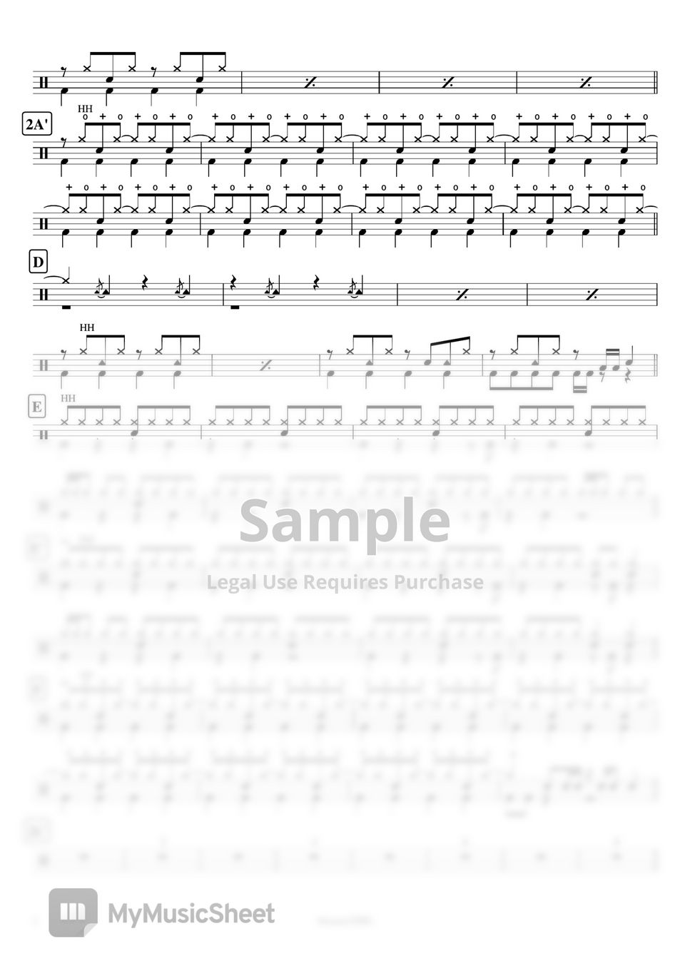 YOASOBI - Monster (怪物) by Cookai's J-pop Drum sheet music!!!