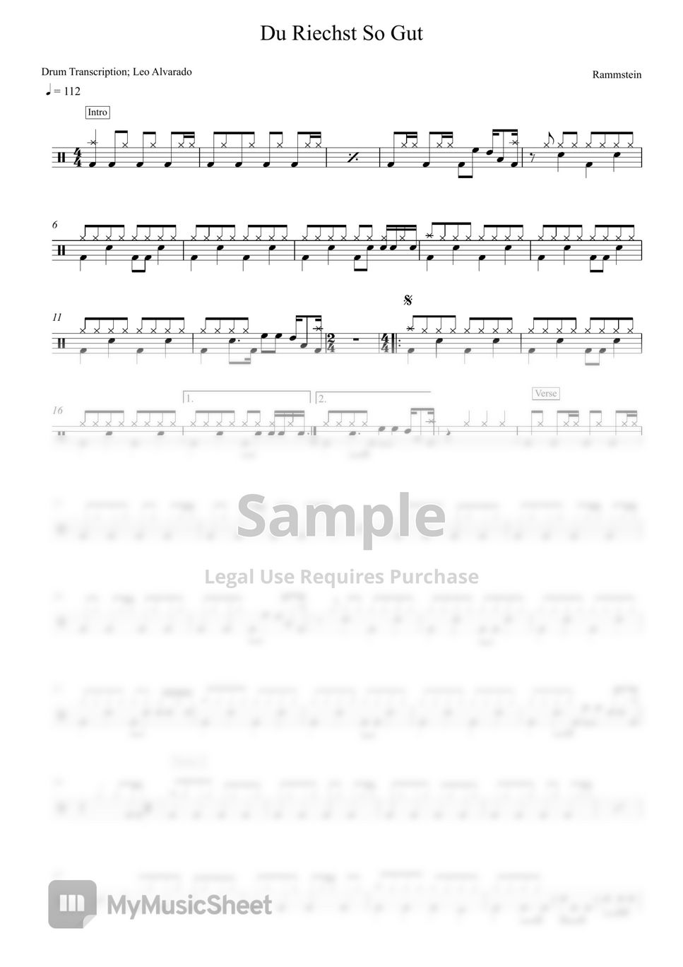 rammstein-du-riechst-so-gut-sheets-by-drum-transcrition-leo-alvarado