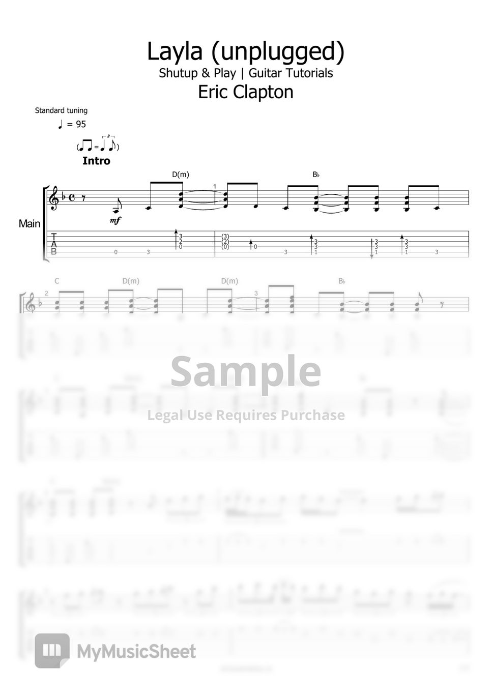 Guitar Play-Along Eric Clapton Unplugged - Spartiti Con Tab E Audio, Volume 155 - Foto 7